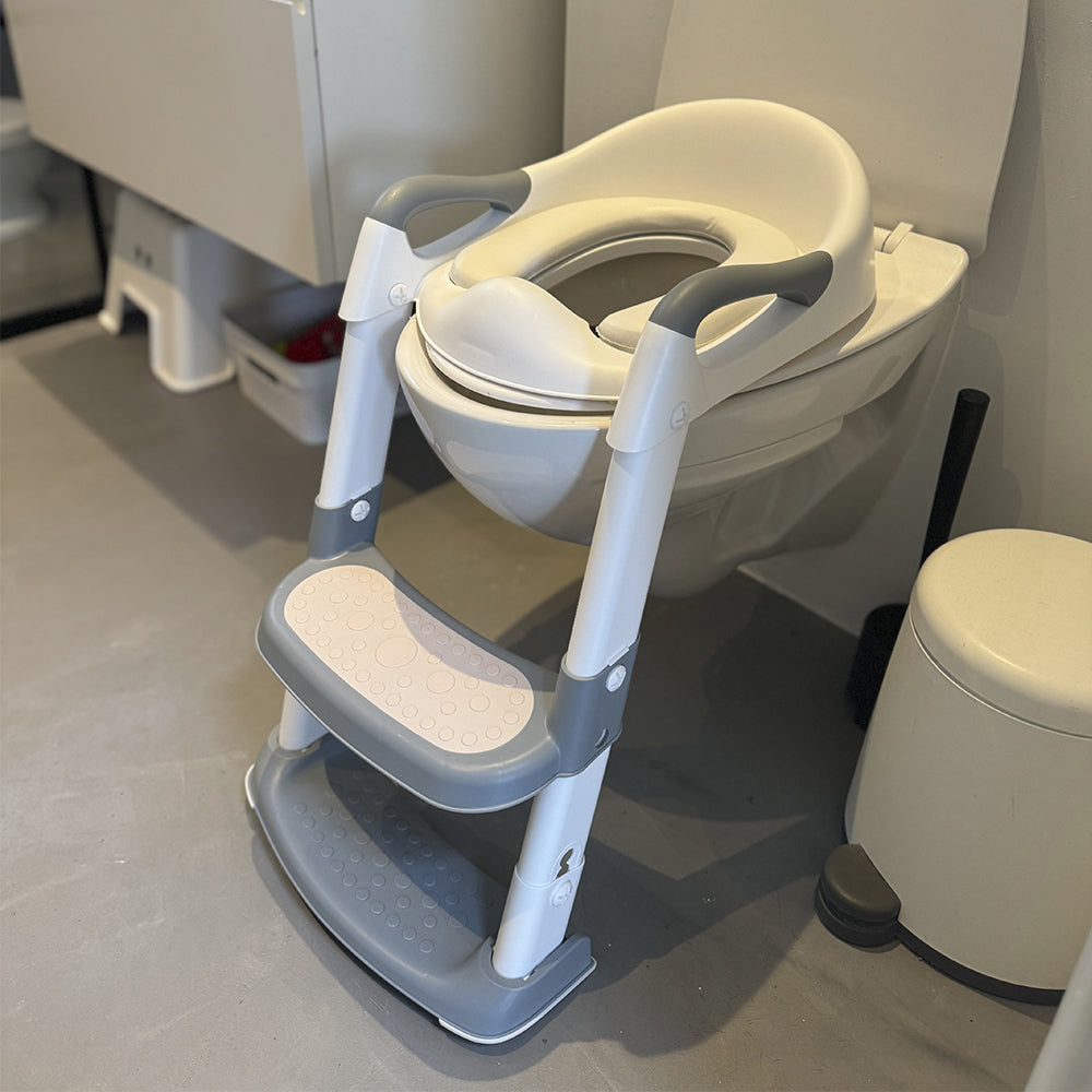 Toiletsæde med stige til børn
