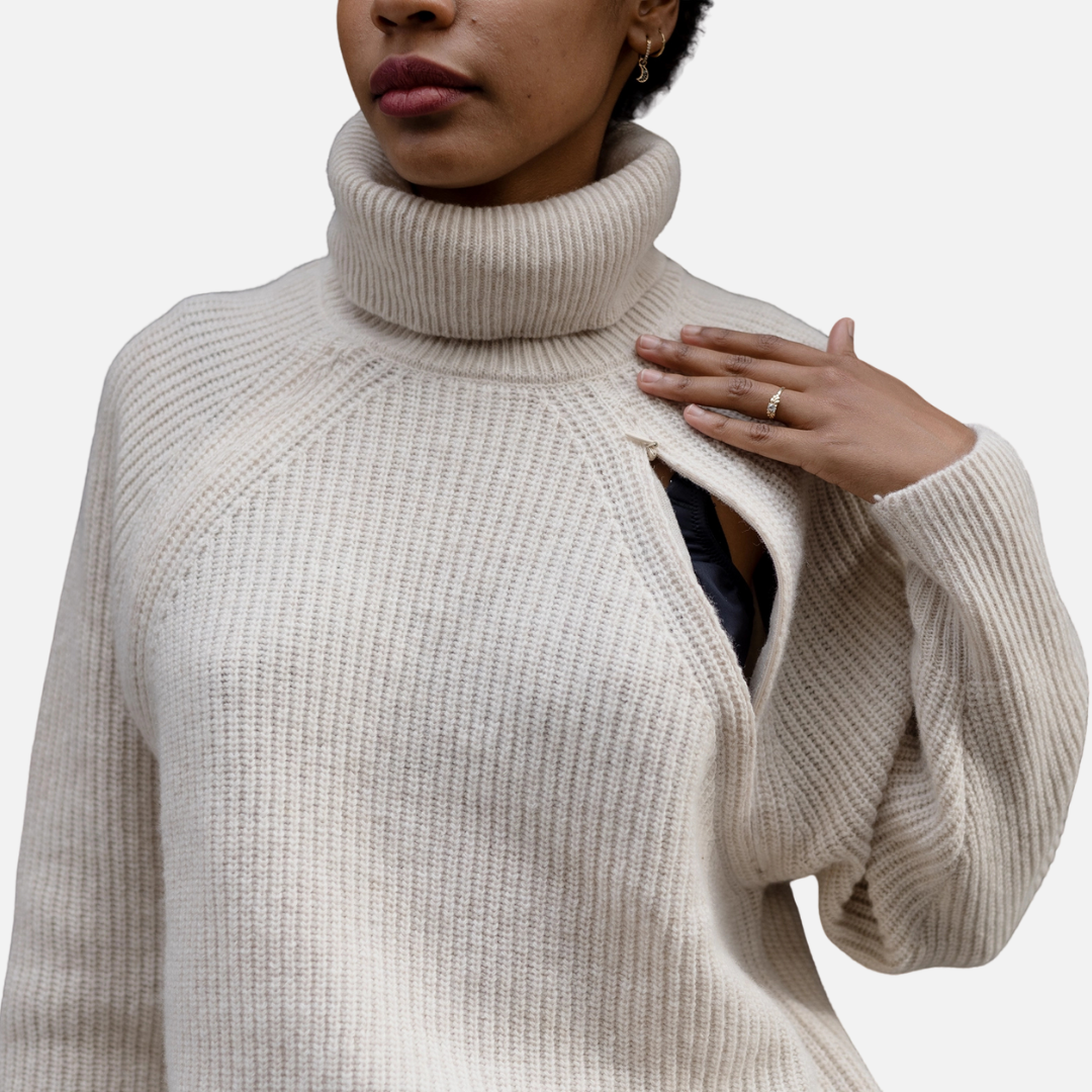 Diskret ammetrøje i 100% merinould