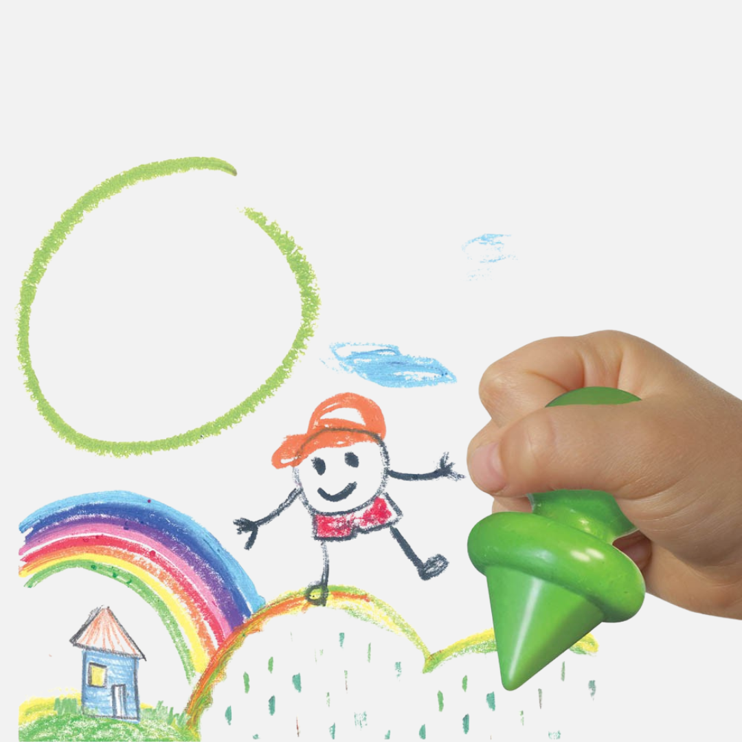 Farveblyanter med toddler greb