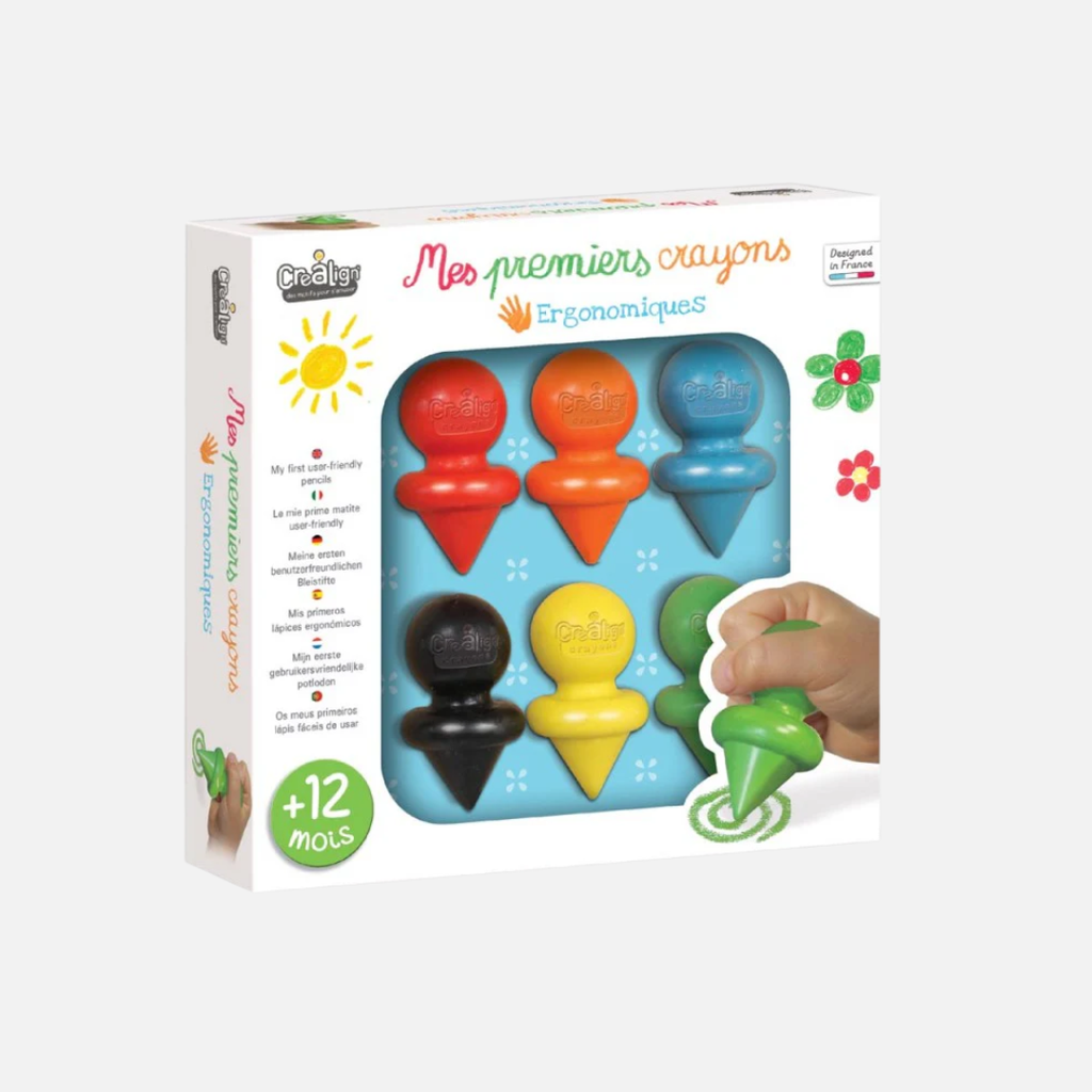 Farveblyanter med toddler greb