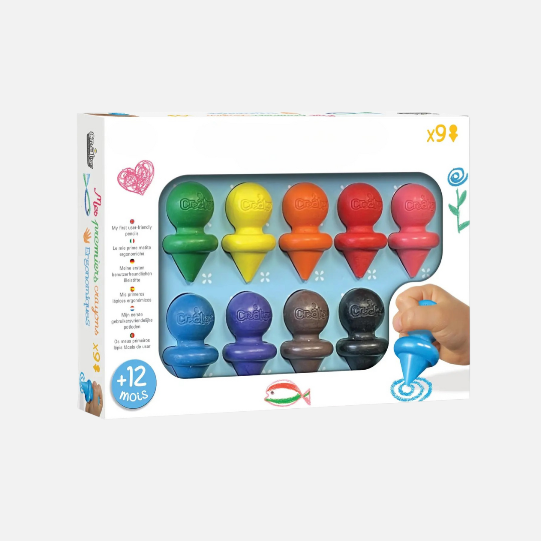 Farveblyanter med toddler greb